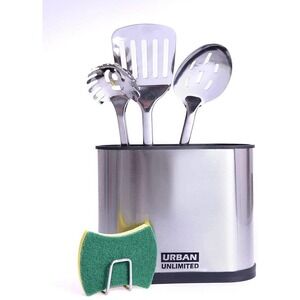 Stainless-steel Utensil Holder, Large 8.5''/ 7"